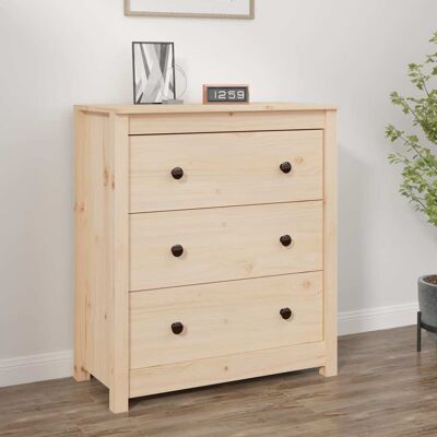 vidaXL Sideboard 70x35x80 cm Massivholz Kiefer - Braun vidaXL Sideboard 70x35x80 cm Massivholz Kiefer - Braun