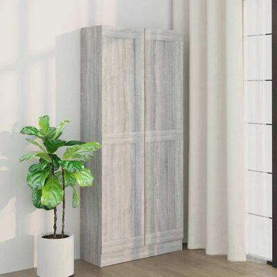 vidaXL Badezimmerschrank Grau Sonoma 82,5x30,5x185,5 cm Holzwerkstoff - Grau vidaXL Badezimmerschrank Grau Sonoma 82,5x30,5x185,5 cm Holzwerkstoff - Grau