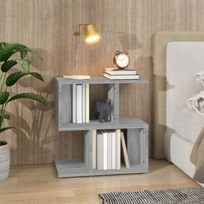 vidaXL Nachttisch Grau Sonoma 50x30x51,5 cm Holzwerkstoff - Grau vidaXL Nachttisch Grau Sonoma 50x30x51,5 cm Holzwerkstoff - Grau