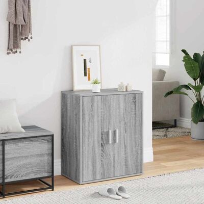 vidaXL Schuhschrank Grau Sonoma 60x35x70 cm Holzwerkstoff - Grau vidaXL Schuhschrank Grau Sonoma 60x35x70 cm Holzwerkstoff - Grau