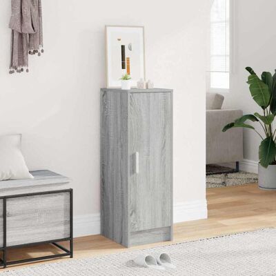 vidaXL Schuhregal Grau Sonoma 32x35x92 cm Holzwerkstoff - Grau vidaXL Schuhregal Grau Sonoma 32x35x92 cm Holzwerkstoff - Grau