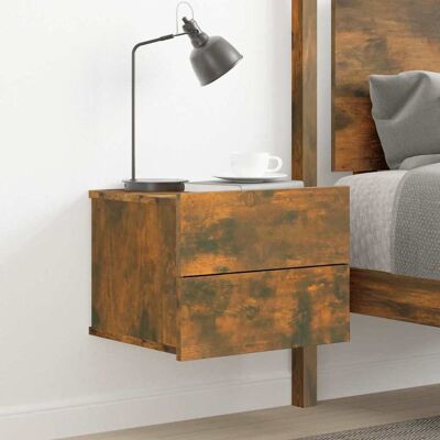 vidaXL Nachttisch Räuchereiche 40x30x30 cm Holzwerkstoff - Braun vidaXL Nachttisch Räuchereiche 40x30x30 cm Holzwerkstoff - Braun