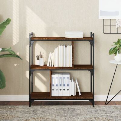 vidaXL Bücherregal 3 Böden Braun Eichen-Optik 76x32x88cm Holzwerkstoff - Braun vidaXL Bücherregal 3 Böden Braun Eichen-Optik 76x32x88cm Holzwerkstoff - Braun