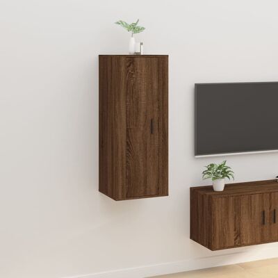 vidaXL TV-Wandschrank Braun Eichen-Optik 40x34,5x100 cm - Braun vidaXL TV-Wandschrank Braun Eichen-Optik 40x34,5x100 cm - Braun