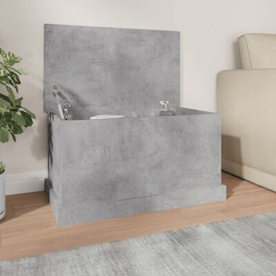vidaXL Truhe Betongrau 70x40x38 cm Holzwerkstoff - Grau vidaXL Truhe Betongrau 70x40x38 cm Holzwerkstoff - Grau
