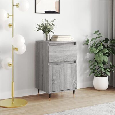 vidaXL Sideboard Grau Sonoma 40x35x70 cm Holzwerkstoff - Grau vidaXL Sideboard Grau Sonoma 40x35x70 cm Holzwerkstoff - Grau