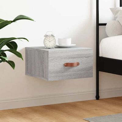 vidaXL Wand-Nachttisch Grau Sonoma 35x35x20 cm - Grau vidaXL Wand-Nachttisch Grau Sonoma 35x35x20 cm - Grau