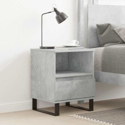 vidaXL Nachttisch Betongrau 40x35x50 cm Holzwerkstoff - Grau vidaXL Nachttisch Betongrau 40x35x50 cm Holzwerkstoff - Grau