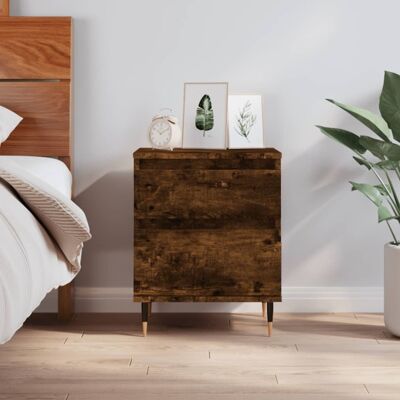 vidaXL Nachttisch Räuchereiche 40x35x50 cm Holzwerkstoff - Braun vidaXL Nachttisch Räuchereiche 40x35x50 cm Holzwerkstoff - Braun