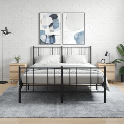 vidaXL Nachttische 2 Stk. Sonoma-Eiche 40x35x50 cm Holzwerkstoff - Braun vidaXL Nachttische 2 Stk. Sonoma-Eiche 40x35x50 cm Holzwerkstoff - Braun