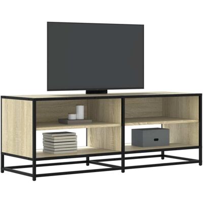 vidaXL TV-Schrank Sonoma-Eiche 120,5x40x46 cm Holzwerkstoff und Metall - Braun vidaXL TV-Schrank Sonoma-Eiche 120,5x40x46 cm Holzwerkstoff und Metall - Braun