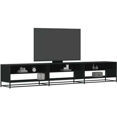 vidaXL TV-Schrank Schwarz 270x40x46 cm Holzwerkstoff - Schwarz vidaXL TV-Schrank Schwarz 270x40x46 cm Holzwerkstoff - Schwarz