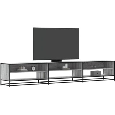 vidaXL TV-Schrank Grau Sonoma 270x40x46 cm Holzwerkstoff - Grau vidaXL TV-Schrank Grau Sonoma 270x40x46 cm Holzwerkstoff - Grau