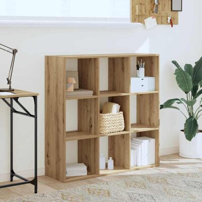 vidaXL Bücherregal Artisan-Eiche 102x32x102 cm Holzwerkstoff - Braun vidaXL Bücherregal Artisan-Eiche 102x32x102 cm Holzwerkstoff - Braun