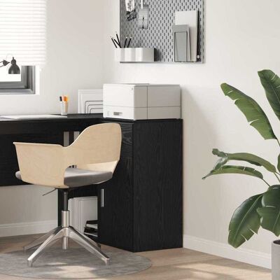 vidaXL Sideboard mit Schubladen Schwarz Eichen-Optik 38 x 34 x 75 cm - Schwarz vidaXL Sideboard mit Schubladen Schwarz Eichen-Optik 38 x 34 x 75 cm - Schwarz