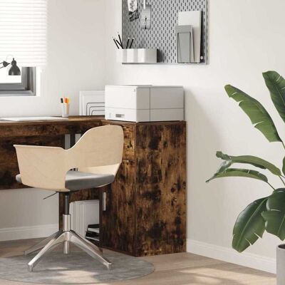 vidaXL Sideboard mit Schubladen Geräucherte Eiche 38 x 34 x 75 cm - Braun vidaXL Sideboard mit Schubladen Geräucherte Eiche 38 x 34 x 75 cm - Braun