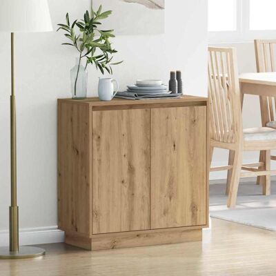 vidaXL LED-Sideboard für Artisan-Eiche 71 x 34,5 x 75 cm - Braun vidaXL LED-Sideboard für Artisan-Eiche 71 x 34,5 x 75 cm - Braun
