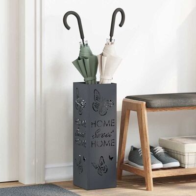 vidaXL Regenschirmständer Anthrazit 15,5 x 15,5 x 49 cm Stahl - Anthrazit vidaXL Regenschirmständer Anthrazit 15,5 x 15,5 x 49 cm Stahl - Anthrazit