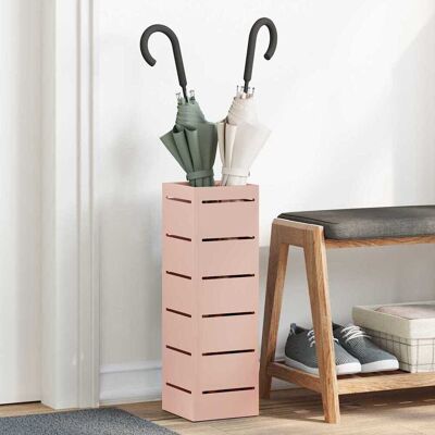 vidaXL Regenschirmständer mit Speicher Rosa 15,5 x 15,5 x 49 cm Stahl - Rosa vidaXL Regenschirmständer mit Speicher Rosa 15,5 x 15,5 x 49 cm Stahl - Rosa