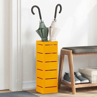 vidaXL Regenschirmständer mit Speicher Senf 15,5 x 15,5 x 49 cm Stahl - Senfgelb vidaXL Regenschirmständer mit Speicher Senf 15,5 x 15,5 x 49 cm Stahl - Senfgelb