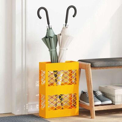 vidaXL Regenschirmständer Senfgelb 28 x 12 x 41 cm Stahl - Senfgelb vidaXL Regenschirmständer Senfgelb 28 x 12 x 41 cm Stahl - Senfgelb