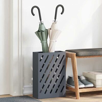 vidaXL Regenschirmständer Anthrazit 28 x 12 x 41 cm Stahl - Anthrazit vidaXL Regenschirmständer Anthrazit 28 x 12 x 41 cm Stahl - Anthrazit