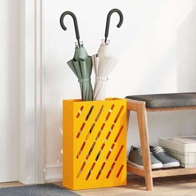 vidaXL Regenschirmständer Senfgelb 28 x 12 x 41 cm Stahl - Senfgelb vidaXL Regenschirmständer Senfgelb 28 x 12 x 41 cm Stahl - Senfgelb