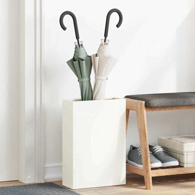 vidaXL Regenschirmständer Weiß 28 x 12 x 41 cm Stahl - Weiß vidaXL Regenschirmständer Weiß 28 x 12 x 41 cm Stahl - Weiß