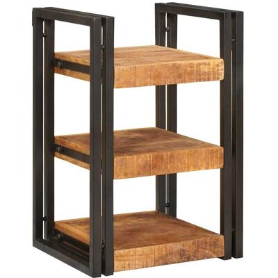 vidaXL Nachttisch Braun und Schwarz 38 x 33 x 58 cm Massivholz Mango - Braun vidaXL Nachttisch Braun und Schwarz 38 x 33 x 58 cm Massivholz Mango - Braun