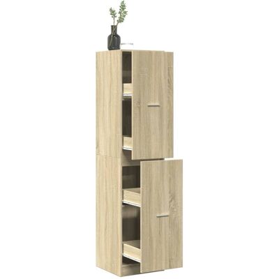 vidaXL Apothekerschrank Sonoma-Eiche 40x41x174,5 cm Holzwerkstoff - Braun vidaXL Apothekerschrank Sonoma-Eiche 40x41x174,5 cm Holzwerkstoff - Braun