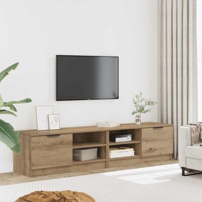 vidaXL TV-Schränke 2 Stk. Artisan-Eiche 80x35x36,5cm Holzwerkstoff - Braun vidaXL TV-Schränke 2 Stk. Artisan-Eiche 80x35x36,5cm Holzwerkstoff - Braun