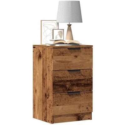 vidaXL Nachttische 2 Stk. Altholz-Optik 40x36x65 cm Holzwerkstoff - Braun vidaXL Nachttische 2 Stk. Altholz-Optik 40x36x65 cm Holzwerkstoff - Braun