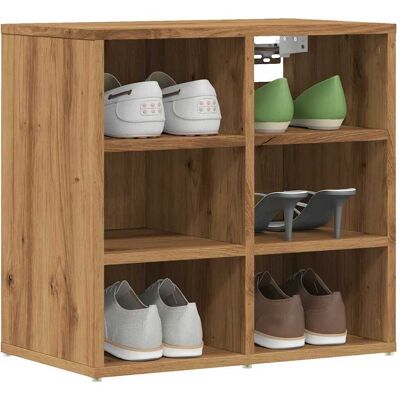 vidaXL Schuhschrank Artisan-Eiche 52x30x50 cm - Braun vidaXL Schuhschrank Artisan-Eiche 52x30x50 cm - Braun