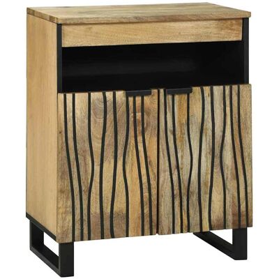 vidaXL Sideboard Braun 60 x 33 x 75 cm massives Mangoholz - Braun vidaXL Sideboard Braun 60 x 33 x 75 cm massives Mangoholz - Braun