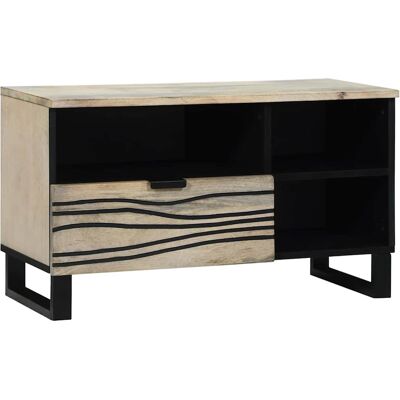 vidaXL TV-Einheiten mit Schubladen Weiß 80 x 33 x 46 cm Holzwerkstoff - Weiß vidaXL TV-Einheiten mit Schubladen Weiß 80 x 33 x 46 cm Holzwerkstoff - Weiß