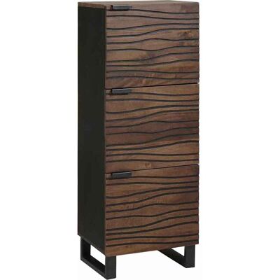 vidaXL Hochboard Braun 40 x 33 x 110 cm massives Mangoholz - Braun vidaXL Hochboard Braun 40 x 33 x 110 cm massives Mangoholz - Braun