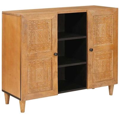 vidaXL Sideboard 90 x 33 x 75 cm Massivholz Mango vidaXL Sideboard 90 x 33 x 75 cm Massivholz Mango