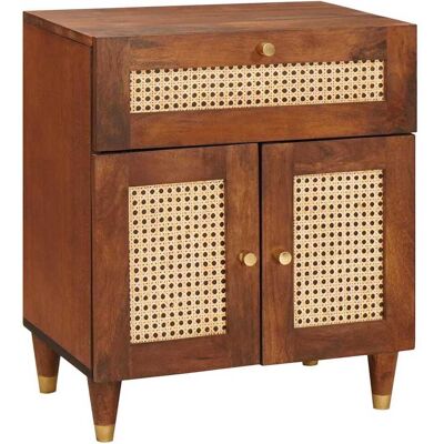 vidaXL Nachttische mit Schubladen 50 x 33 x 60 cm Massivholz Mango - Braun vidaXL Nachttische mit Schubladen 50 x 33 x 60 cm Massivholz Mango - Braun