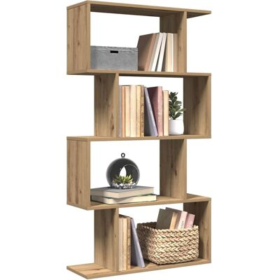 vidaXL Raumteiler-Bücherregal 4 Böden Artisan-Eiche 70x24x129 cm - Braun vidaXL Raumteiler-Bücherregal 4 Böden Artisan-Eiche 70x24x129 cm - Braun