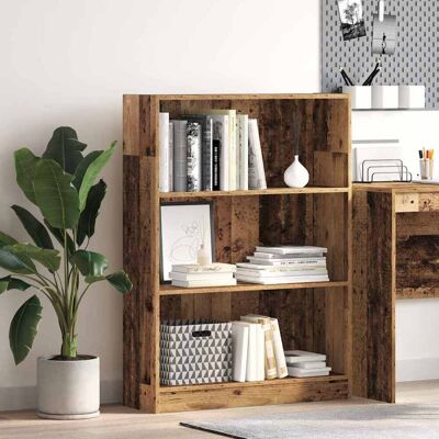 vidaXL Bücherregal Altholz-Optik 80x24x109 cm Holzwerkstoff - Braun vidaXL Bücherregal Altholz-Optik 80x24x109 cm Holzwerkstoff - Braun