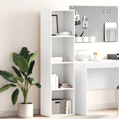 vidaXL Bücherregal Weiß 40x30x152 cm Holzwerkstoff - Weiß vidaXL Bücherregal Weiß 40x30x152 cm Holzwerkstoff - Weiß