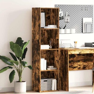 vidaXL Bücherregal Räuchereiche 40x30x152 cm Holzwerkstoff - Braun vidaXL Bücherregal Räuchereiche 40x30x152 cm Holzwerkstoff - Braun