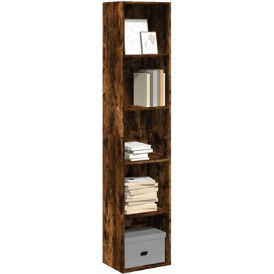 vidaXL Bücherregal Räuchereiche 40x30x189 cm Holzwerkstoff - Braun vidaXL Bücherregal Räuchereiche 40x30x189 cm Holzwerkstoff - Braun