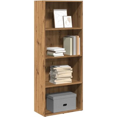 vidaXL Bücherregal Artisan-Eiche 60x30x152 cm Holzwerkstoff - Braun vidaXL Bücherregal Artisan-Eiche 60x30x152 cm Holzwerkstoff - Braun