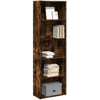 vidaXL Bücherregal Räuchereiche 60x30x189 cm Holzwerkstoff - Braun vidaXL Bücherregal Räuchereiche 60x30x189 cm Holzwerkstoff - Braun