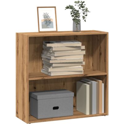 vidaXL Bücherregal Artisan-Eiche 80x30x77 cm Holzwerkstoff - Braun vidaXL Bücherregal Artisan-Eiche 80x30x77 cm Holzwerkstoff - Braun