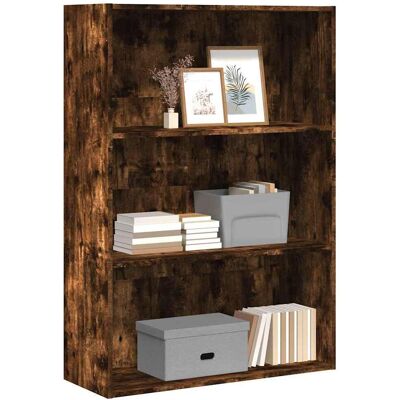 vidaXL Bücherregal Räuchereiche 80x30x114 cm Holzwerkstoff - Braun vidaXL Bücherregal Räuchereiche 80x30x114 cm Holzwerkstoff - Braun