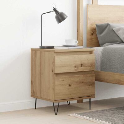 vidaXL Nachttisch Artisan-Eiche 40x35x50 cm Holzwerkstoff - Braun vidaXL Nachttisch Artisan-Eiche 40x35x50 cm Holzwerkstoff - Braun
