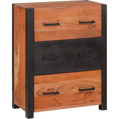 vidaXL Sideboard Braun 55 x 30 x 75 cm Massivholz Akazie - Braun vidaXL Sideboard Braun 55 x 30 x 75 cm Massivholz Akazie - Braun