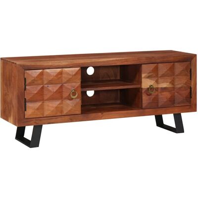 vidaXL TV-Schränk Honigbraun 112 x 30 x 48 cm Massivholz Akazie - Braun vidaXL TV-Schränk Honigbraun 112 x 30 x 48 cm Massivholz Akazie - Braun